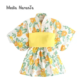 21 Pavasara/vasaras jaunā un iespiests yukata kleita Japāņu stila meitene apģērbs