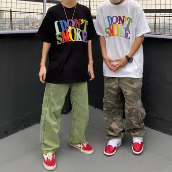 21ss DONSMOKE(DSM) DONTSMOKE T kreklu apdruka vīriešu sieviešu hiphop lielgabarīta vintage hiphop vasaras skatedboard modes streetwear 17
