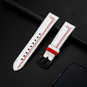 22mm 20mm Watchband Par Huawei Skatīties GT 2 Īstas Ādas Siksna Smartwatch Joslā, Jostu, Rokassprādzi Samsung Galaxy Skatīties 3 Correa