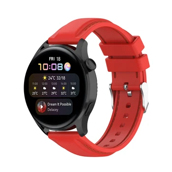 22MM Silikona Joslas Huawei Skatīties 3/3 Pro Siksnu, Aksesuāru Smartwatch Nomaiņa Plaukstas locītavas correa par Huawei GT 2 Pro