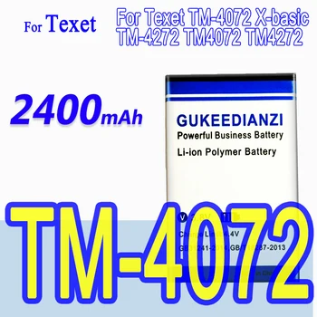 2400mAh Par Texet TM-4072 X-pamata TM-4272 TM4072 TM4272 Spēcīgs Smart Tālrunis Akumulators