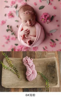 26 krāsu plānas gumijas mīksto viedokļa wrap vasaras bērnu foto jaundzimušo fotogrāfiju aksesuārus 45x160cm