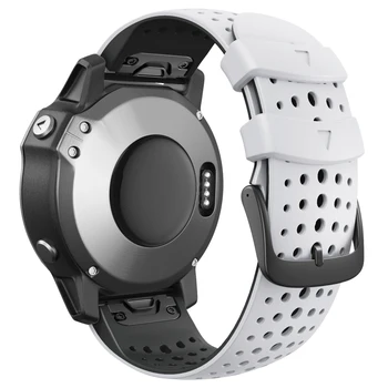 26mm 22mm Quick Fit Watchband Par Garmin Fenix 6X 6X 5X Pro 3 3HR Silikona Easyfit Rokas Joslā Garmin Fenix 6 6 Pro 5 5 Plus
