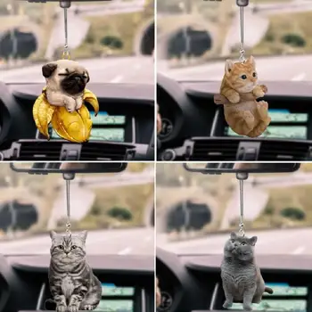 2D Cute Kaķēns, Kucēns, Auto Mājas Piekārtiem Rotājumi Ar Krāsainiem Baloniem Piekārtiem Rotājumi, Dekori Kaķu, Kaķēnu Un Kucēnu Kulons