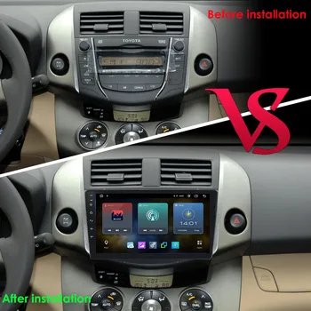 2G 32G Android Auto Radio Atskaņotājs Toyota RAV4 Rav 4 2006 2007 2008 2009 2010 2011 2012 GPS 2 DIN Multivides Stereo Video