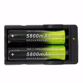 2gab 18650 Litija Akumulators Li Jonu Akumulators 3,7 v 5800mah Ar Dual Usb Lādētājs Klēpjdatoru Kamera Avārijas Gaismas#L4