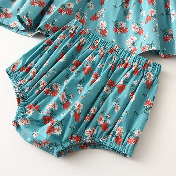 2GAB Infant Baby Meitenes Apģērbu Komplekts Vasaras Peld Piedurknēm Topi + Bloomer Vintage Ziedu Jaundzimušo Bērnu Apģērbs Apģērbs
