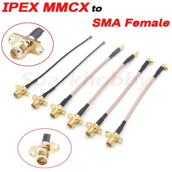 2GAB IPEX MMCX SMA female Adapteri RPSMA iekšējo adatu iekšējo caurumu Diafragmas atvērums 2,5 mm, Antenas, Izmantojot Machin Attēla Pārraides