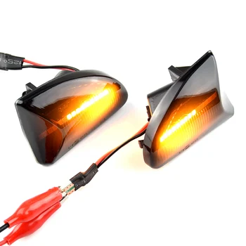 2GAB Kūpinātas objektīvs Amber LED Dinamiskais sānu Gabarītlukturi gaisma, pagrieziena signāla gaismu uz Smart Fortwo 451 MK1 & MKII 2007-