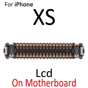 2gab\partijas iPhone X XR XS Max LCD Displejs ar 3D skārienekrāna Digitizer ražošanas procesu kontroles Savienotājs Uz Mātesplates Flex Kabelis