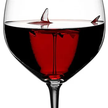 2gab Radošo Haizivs Red Stikla Kausa Kristāla Champagne Goblet Brilles Svinu, Skaidrs, Flautas, Stikla Home Kāzu svinības Barware Dāvanas