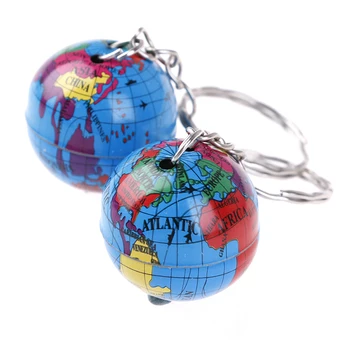 2gab Roku darbs Pasaules Kartē Planētas Zeme Ģeogrāfija Atslēgu piekariņi Pasaules Kartē Pasaulē Keychain Rotaslietas Zemes Pasaulē Mākslas Kulons Keychains Dāvanu
