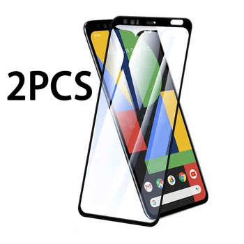 2gab rūdīts stikls par Google Pikseļu 4 3.A 3 5 4A 2 XL pilna ekrāna aizsargs Pixel4 Pixel3 Pixel2 3xl 4xl 2xl aizsardzības plēves