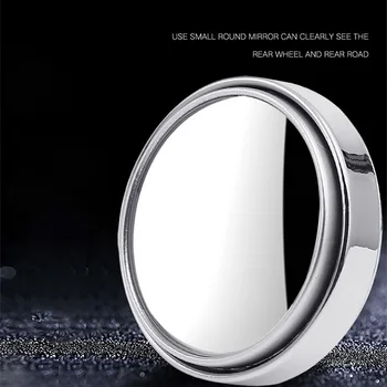 2gab/set 360 Grādu Universālā Blind Spot Spoguli Automašīnas KARSTĀ Pārdošanas Bezrāmju Ultrathin Platleņķa Apaļi Izliekta Atpakaļskata Spogulis