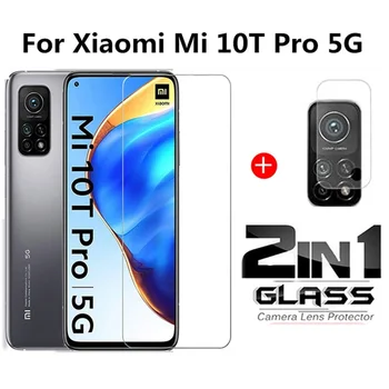 2in1 Rūdīta Stikla Xiaomi Mi 10T Pro 5g Objektīvs Ekrāna Aizsargs, lai xiomi mi10 mi10t pro xiomi10t 6.67