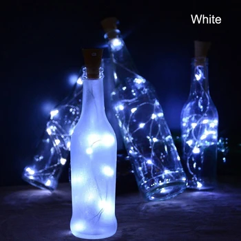 2M Led String Pudeli Gaismas Saules Powered LED Korķa Formas LED String Light Vīna Pudele Luktura Puse, Svētku Dekori Pasaku Gaismas