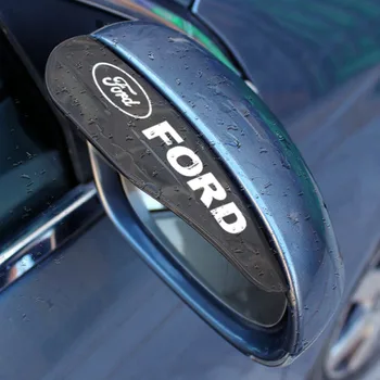 2x Auto Atpakaļskata Spogulī, Uzacu Aizsargs Lietus Pārsegs Ford Escape Kugas Mondeo Ecosport Fiesta Focus2 3 Kodolsintēzes Ranger Explorer