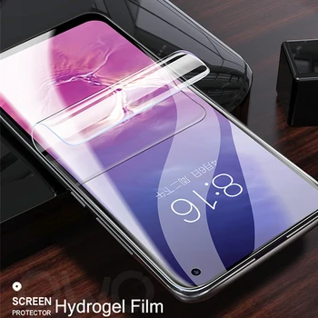 3-1 Gab 100D Pilna Hidrogelu Filmu Par Samsung Galaxy S9 S10 S8 Plus S10 E Piezīme 8 9 10 Pro S7 MALAS Mīksto Ekrāna Aizsargs, Ne Stikls