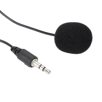 3.5 Mm Mikrofons Clip Apkakli, Kaklasaiti Mobilo Tālruņu Runājot Lekciju 1,5 m Stiprinājuma Apskava Vokālā Audio Atloks Mikrofoni