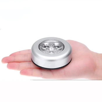3 Led Touch Sensoru Nakts Gaismas Lukturīti Magnētiskās Pamatnes Sienas Lampas Dimming Nakts Lampas Led Skapji Virtuves Guļamistabas