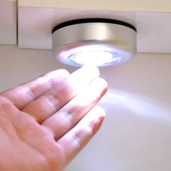 3 Led Touch Sensoru Nakts Gaismas Lukturīti Magnētiskās Pamatnes Sienas Lampas Dimming Nakts Lampas Led Skapji Virtuves Guļamistabas