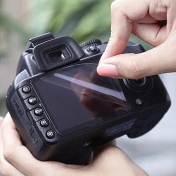3 x PET Ekrāna Aizsargs, Skaidrs, Mīksta Filmu par Canon EOS 1200D 1300D 1500D 2000D Nemiernieku T5 T6 T7 Skūpsts X70 X80 X90 Kameras Aizsargs