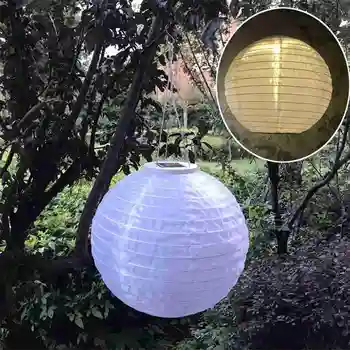 30cm LED Saules Ķīniešu Lukturīši Ūdensizturīgs Lampion Dekori Gaismas Amatniecības Karājas DIY Kāzu svinības, Dzimšanas dienas Dāvanu Bumbu