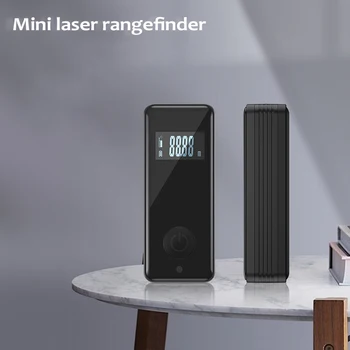 30m Mini Portatīvo Laser Rangefinder Augstas Precizitātes Uzlādējams Trīs Vienības Konversijas Iekštelpu Attāluma Mērīšanas Rīks