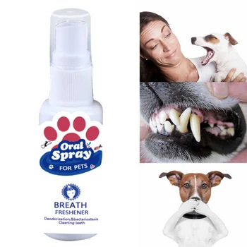 30ML Pet Elpas Atsvaidzinātājs Aerosols Suņu Kaķu Zobu Tīrītājs Veselīgu Aprūpes Zobu Dezodorants Attieksmi Smaku Noņēmēji Nav toksisks