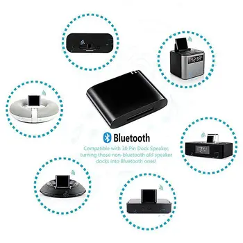 30pin Bluetooth Adapteri 4.1 A2DP Audio Mūzikas Uztvērēju Bose Sounddock un 30Pin iPhone un iPod Dock Skaļruņu,(Nav savietojams ar
