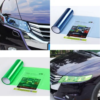 30x200cm PVC, Auto Uzlīmes Auto Lukturu Pagriezās Mainīt Krāsu filmu Aizsargātu Filmu Lampas Uzlīmes Automašīnām Decal Auto stils