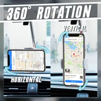 360° Automašīnas Atpakaļskata Spogulī, Mobilā Tālruņa Turētāju Automašīnas Portatīvo Sprādzi Regulējams Sēdeklis Navigator Turētājs Tālruņa Mobilā tālruņa Turētāju F8I2