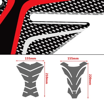 3D Carbon-look Motociklu Tvertne Pad Aizsargs Decal Uzlīmes, Gadījumā, Kawasaki ER5 ER-5 ER 5 Tvertne