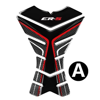 3D Carbon-look Motociklu Tvertne Pad Aizsargs Decal Uzlīmes, Gadījumā, Kawasaki ER5 ER-5 ER 5 Tvertne