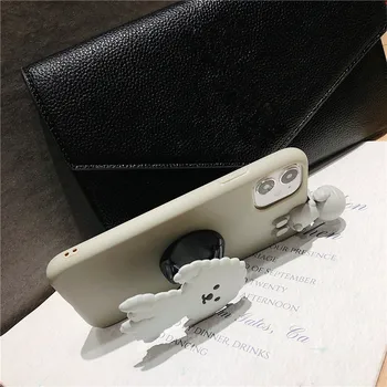 3D Cute Karikatūra Suns Stāvēt Phone Gadījumā Xiaomi Redmi Piezīme 10 6 5 6A 4X Aizmugurējo Vāciņu Xiaomi Mi 9 Lite 8 SE 6X vāka Turētājs