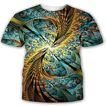3D drukāšana T-krekls vīriešu modes O-veida kakla īsām piedurknēm T-krekls vasaras T-krekls ir 2021. jaunas