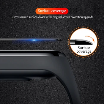 3D Ekrāna Aizsargs, lai Xiaomi MI grupa 4 5 6 Mīksto filmu siksna Mi grupa Smart Skatīties Miband Pilna Ekrāna aizsargplēvi mi band4