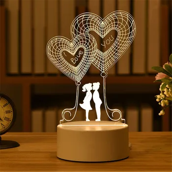 3D House Apdare Karuselis/lācis/ziedu/pils Nakts Gaismā Mājas Dekorēšanai Lieldienu Kāzu Valentīna Diena Dāvanu Dzimšanas dienas Dāvana
