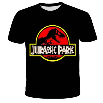 3D Iespiesti Jurassic Park T Krekls Bērniem Smieklīgi Gadījuma Dinozauru Pasaule T-krekls Vasaras Topi Tees Bērniem, Zēns, Meitene Drēbes Atdzist Tshirt