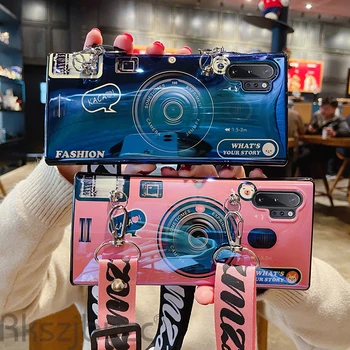 3D Kameru Soft Case For Samsung Galaxy Note 20 10 9 8 S20 Ultra S10e S10 S8 S9 Plus S7 Malas A10E A20E A01 A11 M11 Tālruņa Vāciņu