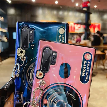 3D Kameru Soft Case For Samsung Galaxy Note 20 10 9 8 S20 Ultra S10e S10 S8 S9 Plus S7 Malas A10E A20E A01 A11 M11 Tālruņa Vāciņu