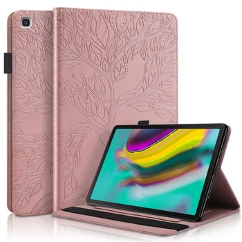 3D Koka Reljefs Samsung Galaxy Tab S5e 10.5 Gadījumā Sm T720 T725 Tablete Vāks Būtiska Planšetdatoru Samsung S5 e Lietā