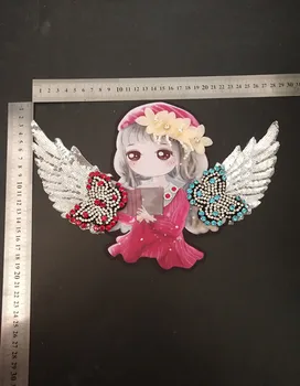 3D Krāsošana ar Dimanta Plāksteris angel girl Kostīmu Apdare DIY Aksesuāri