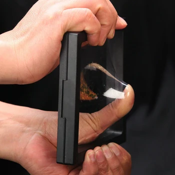 3D Peldošās Rotaslietas Displejs Turētājs Caurspīdīgs Kaklarota Uzglabāšanas Kārbas Rāmis Ēnu Kaste 110*110*20mm Mājas Apdare