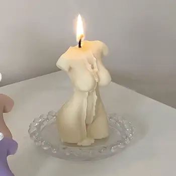 3D Sieviete Kaila Ķermeņa Formu, Ķermeņa Statuja Vasks Aromatizētas Sveces Mājas Dekoru Amatniecības Kāzu Guļamistaba Dzimšanas dienā Smaržas, Foto, Aksesuārus