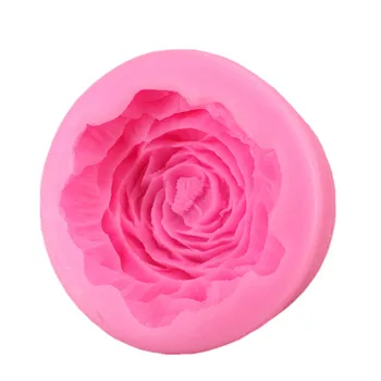 3D skaistas neļķes ziedu formas silikagela pelējuma šokolādes kūka apdare līdzeklis, Ziepes, Sveces, māla pelējuma