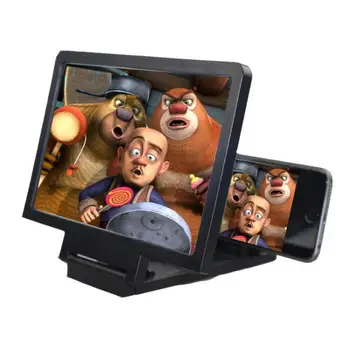 3D Universālā Mobilo Telefona Ekrāna Lupa palielinātāju, noteikti Palielināmo Video Pastiprinātāju Projektoru Turētājs Darbvirsmas Turētājs Kandidēt Tālruni