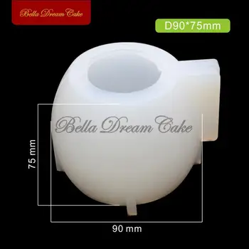 3D Ābolu Uzpūtenis Silikona Veidne Šokolādes Pudiņš Kūka Pelējuma DIY rokām Darinātas Sveces, Ziepes, Veidnes Kūka Dekorēšanas Instrumentiem Bakeware