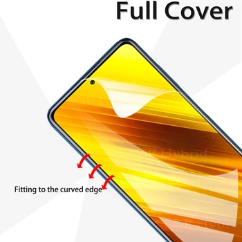 3in1 Pilnībā Segtu Hidrogelu Filmas Xiaomi Poco X3 NFC Kameras Objektīva Priekšējā Atpakaļ Filmu Par Xiomi Xaomi Poco X 3 NFC Ekrāna Aizsargs