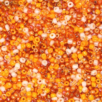 3mm 300pcs Apelsīnu Multicolor čehu Stikla Sēklas Distances Krelles, Austrija Kristāla Apaļas Pērles Bērniem Rotaslietas DIY Pieņemšanas Accessorie